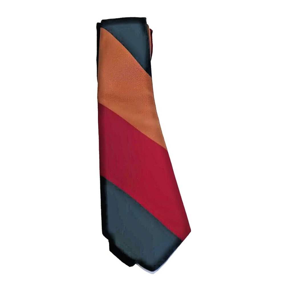 Briar Multicolor‎ Stripe Necktie Handmade 100% Silk Woven in England Made In USA